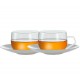 Skleněný šálek a podšálek 0,35l 'Chai'. Gourmet Tea – Sada 2 ks